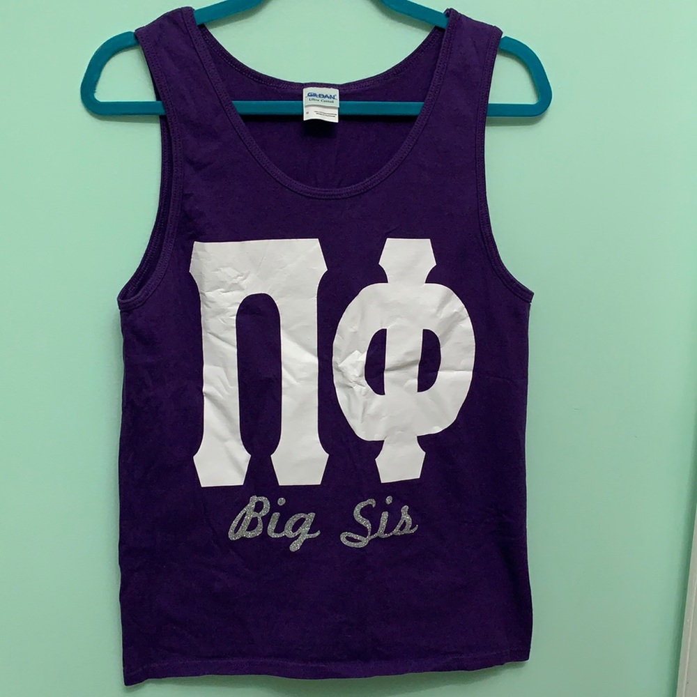 Pi phi big sis tank top size small